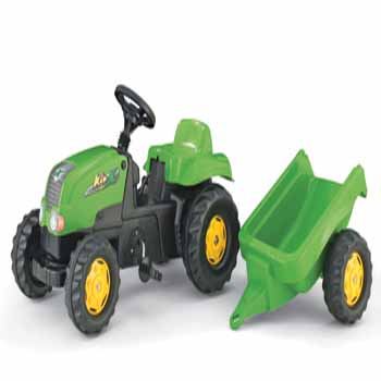 01 216 9 Rolly Kid Tractor & Trailer Green