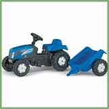 01 307 4  Rolly Kid New Holland TVT190 Tractor & Trailer
