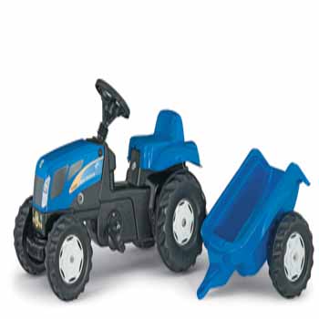 01 307 4 Rolly Kid New Holland TVT190 Tractor & Trailer