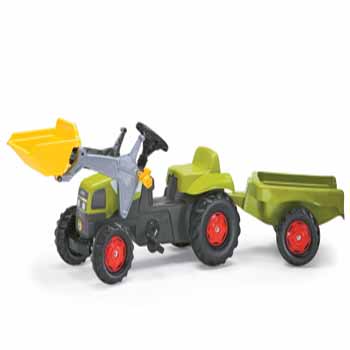02 390 5 Claas Tractor with Frontloader & Trailer