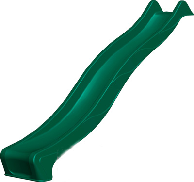 Garden Slide - Outdoor Slides - Green 3m Wavy Slide 41412