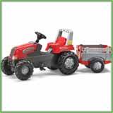 80 026 1 Rolly Junior RT Tractor & Farm Trailer