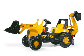 81 200 4 JCB Tractor w Frontloader & rear excavator