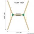 Bush Baby Wooden Swing Set 27032 - view 2